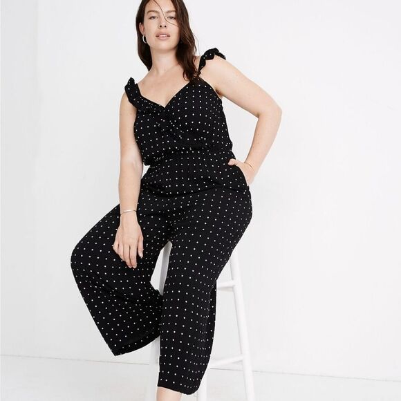Madewell Ruffle-Front Wrap Jumpsuit - Picture 3 of 12